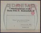 67389) BERLIN 1934 Absender-Freistempel Brief Adrema Maschinenbau