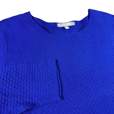 Suéter para mujer Daisy Fuentes grande manga larga túnica texturizada agua dulce Foto 1 de 4