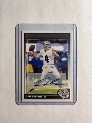 2024 Panini Score Football Aidan O'Connell Auto Las Vegas Raiders #147 - Image 1 of 2