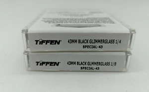 Tiffen 40.5mm Black Glimmerglass 1/8 Filter & 1/4 Set of 2 Glimmer Glass Filters - Picture 1 of 10