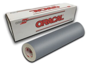 12" X 5yd - Storm Grey Matte Oracal 631 Exhibition Cal Vinyl Roll - Picture 1 of 92