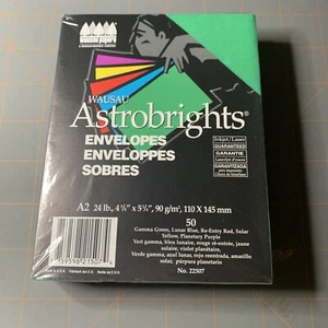 Wausau Papers- Astrobrights Envelopes 50 Size A2 Multi Color - Picture 1 of 3
