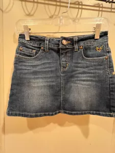Justice, Girl's Blue Jean Mini Skirt, Size 10R - Picture 1 of 5