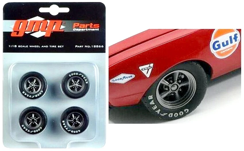 1/18 GMP 18866 Trans Am Racing Wheel / Tire Set - Image 1 of 1