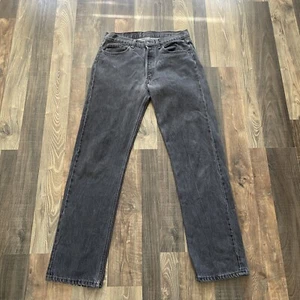Vintage LEVI'S 501-0658 Gray Denim Jeans W31 L33 Made in USA Distressed Pocket - Picture 1 of 18