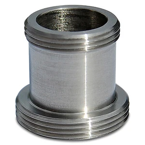 Adapter M18x1 AG x M22x1 AG, made of stainless steel, for faucets, mixing lever fittings - Picture 1 of 3