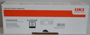 Original OKI Toner 43324408 Black für C5600, 5600dn, 5600n, 5700dn NEU & OVP - Afbeelding 1 van 2