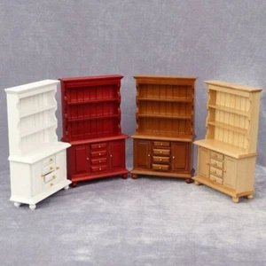 AirAds Puppenhaus Möbel 1:12 Miniatur Holz rot Vitrine Stall - Bild 1 von 13