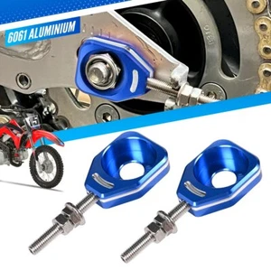 Aluminum Anodized Rear Chain Adjusters For Honda CRF110F CRF110 2013-Present AN - Picture 1 of 11