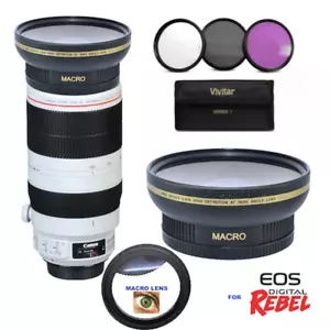 ULTRA WIDE ANGLE LENS +FILTERS FOR Canon EF 100-400mm f/4.5-5.6L IS II USM Lens - Picture 1 of 9
