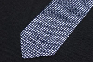 Corbata Brooks Brothers Makers and Merchants 100 % seda azul patrón geométrico - Imagen 1 de 4