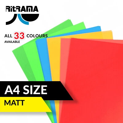 Matt Vinyl Sheets A4 colours Cameo Cricut crafts matte Sticky Back self adhesive