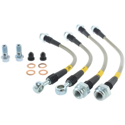 Kit de linha de freio StopTech 950.62504 traseira trançada aço inoxidável para 2004-06 Pontiac GTO - Imagem 1 de 2