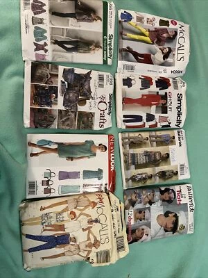 Mixed Lot of 8 Butterick Simplicity Mccalls , Crafts , Hats, Dresses Etc - Image 1 of 4