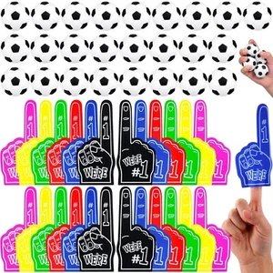 60 Pcs Football Party Favors 30 Pcs Mini Football Stress Balls Foam 30 Pcs Fa... - Picture 1 of 6