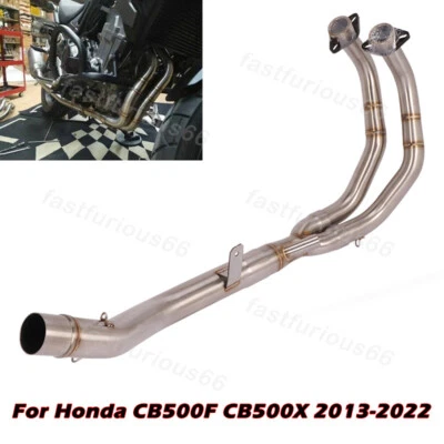 For Honda CBR500 CB500X CB500F Motorcycle Exhaust Front Link Pipe Header Tube — 第 1/4 张图片