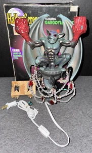 Vintage Halloween Trendmaster HallowScream flackernder Wasserspeier beleuchtete Wandleuchte - Bild 1 von 4