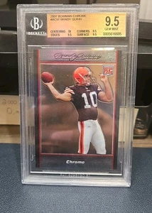 BGS 9.5 with 10 !! Rc Brady Quinn Rookie 2007 Bowman Chrome #BC57 - Picture 1 of 2