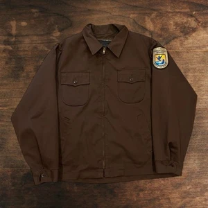 R&R vintage EE. UU. Chaqueta Fish & Wildlife Service Ranger para hombre XL acolchada hecha en EE. UU. - Imagen 1 de 7