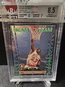 1992-93 Stadium Club Beam Team Members Only MICHAEL JORDAN #BT1 BGS 8.5 - Bild 1 von 2