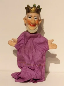 Alte Kasperlepuppe König  DDR Bergplast Gotha , Lisanto , Plaho , Mitte 60 iger - Bild 1 von 4