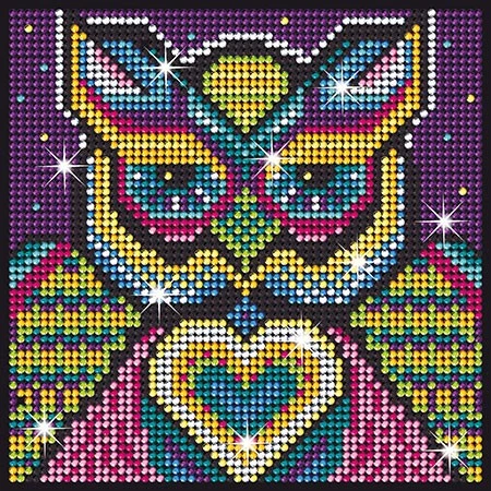 Malen nach Zahlen Glitzernde Eule (Mammut Spiel & Geschenk Vertriebs GmbH) NEU - Bild 1 von 1