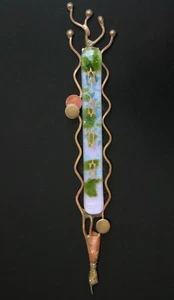 GARY ROSENTHAL jüdische Hochzeit MEZUZAH KÜNSTLER HANDGEFERTIGT GEMISCHTE METALLE & GLAS - Bild 1 von 5