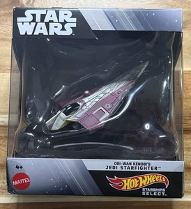 Hot Wheels Star Wars Starships Select Obi-wan Kenobi’s Jedi Starfighter #32 NEW - Picture 1 of 6
