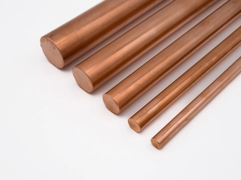 Asta di rame Cu99.9 Aste tonde in rame massiccio Asta a profilo tondo Anodi - Immagine 1 di 1