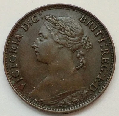 1886 UK FARTHING, REINA VICTORIA, ALTA CALIDAD, VER FOTOS Foto 1 de 2