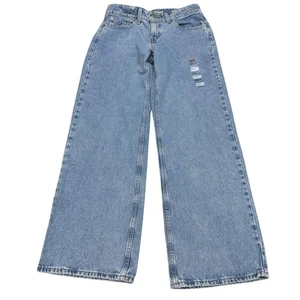 NUEVO Pantalones de mezclilla Levi's Superlow sueltos para mujer con doble botón, talla 28 - Imagen 1 de 11