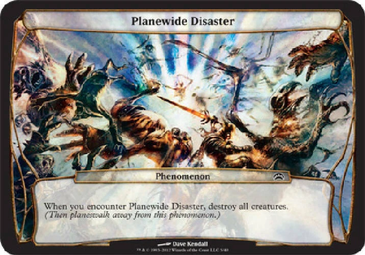 PLANEWIDE DISASTER (OVERSIZE) Planechase 2012 MTG Magic Cards DJMagic - Image 1 of 1