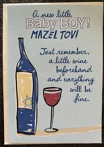 Hallmark New Baby Boy Mazel Tov Greeting Card - Picture 1 of 3