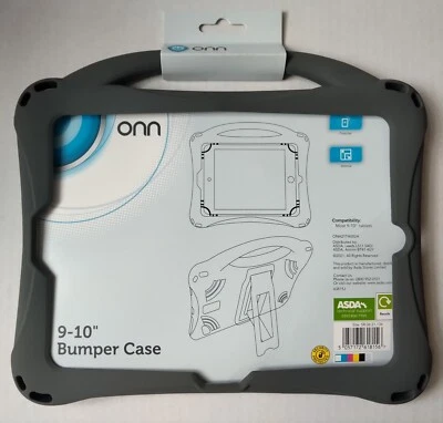 ONN/ASDA Tech Universal Silicone Bumper Tablet Case 9" - 10" Tablets With Stand