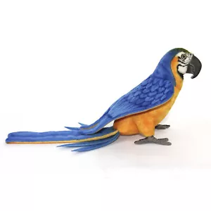 Hansa - Blue/Yellow Macaw - Realistic Cute Soft Stuffed Animal Plush Toy 40cm - Picture 1 of 1
