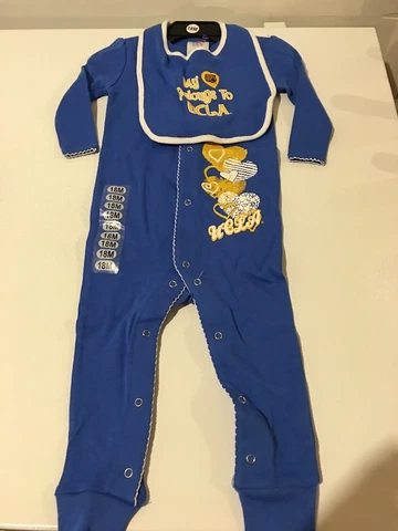 UCLA BRUINS Sleeper Button BLUE PAJAMAS NWT! Baby Boys - 24 Months Cover