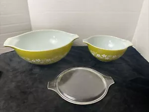 vintage pyrex bowls sets 444 4qt- 442 1 1/2 Qt With Lid - Picture 1 of 7