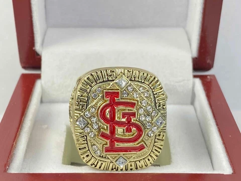 St Louis Cardinals Championship Ring - 2006 World Series Ring - Molina - Box Cover