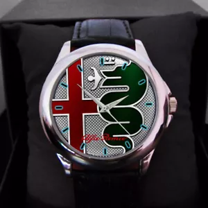 Orologio Uomo Alfa Romeo Logo Nuovo Auto Personalizzato Uomo o Donna - Foto 1 di 1