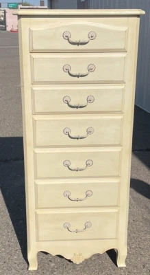 Ethan Allen Country French Lingerie Chest 7 Drawers 26-5224 647 White Legacy - Image 1 of 4
