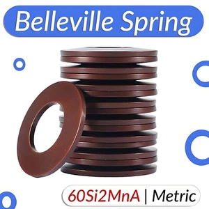 Belleville Spring Compression Washer Disc Springs 8mm-160mm 60Si2MnA Steel - Picture 1 of 6