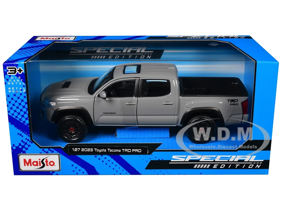 2023 Toyota Tacoma TRD Pro – Grey Diecast 1 27 Scale Model - Maisto 32910GRY