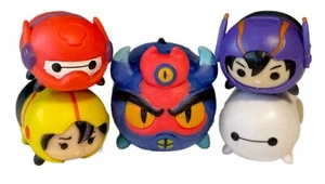 Disney Tsum Tsum *Big Hero 6* HIRO GOGO BAYMAX RED & WHITE FRED MED & LG Figures - Picture 1 of 7