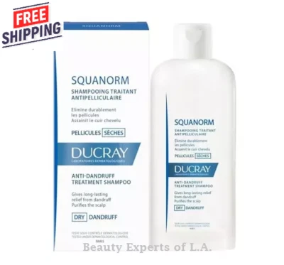 DRY - Ducray Squanorm Anti Dandruff Shampoo -Dry- 200ml / 6.7oz EXP 06/2026 - Image 1 of 4