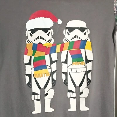 Talla 10 Hanna Andersson Star Wars Navidad Pijama Set Gris Storm Troopers Niños Foto 1 de 4