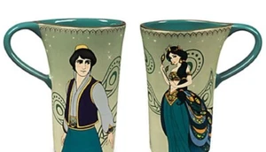 Disney Store Art of Jasmine and Aladdin Coffee Mug Set 2015 New - Picture 1 of 2