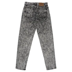 Vintage 80er Levi’s 550 schwarz gestreift Acid Wash Jeans Herren 31x32 (29x32) Denim - Bild 1 von 15