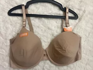 Warners Bra 38DD Nude Underwire Lined 01356 New Extra Side Coverage - Picture 1 of 9