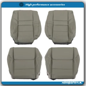 Funda de asiento de cuero gris para Honda Accord delantera ambos lados inferior y superior apta para 08-12 - Imagen 1 de 11