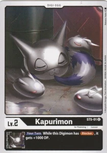 2021 BANDAI DIGIMON CARD GAME KAPURIMON ST5-01 u - BLACK - Bild 1 von 2